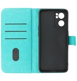 Bookstyle Wallet Cases Cover for Oppo Reno 7 SE 5G Green