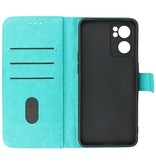 Bookstyle Wallet Cases Cover til Oppo Reno 7 SE 5G Green