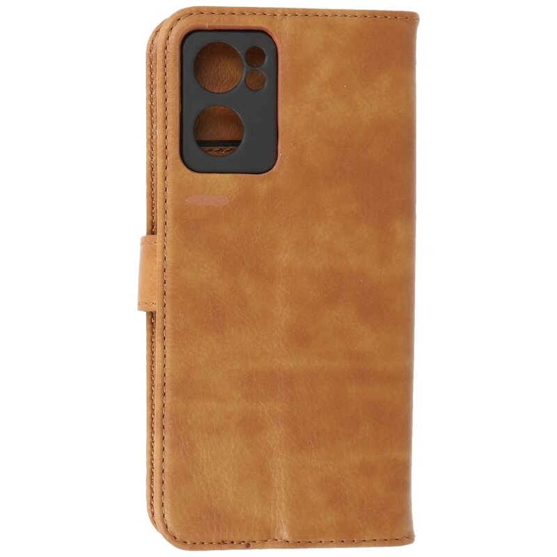 Bookstyle Wallet Cases Hülle für Oppo Reno 7 SE 5G Braun