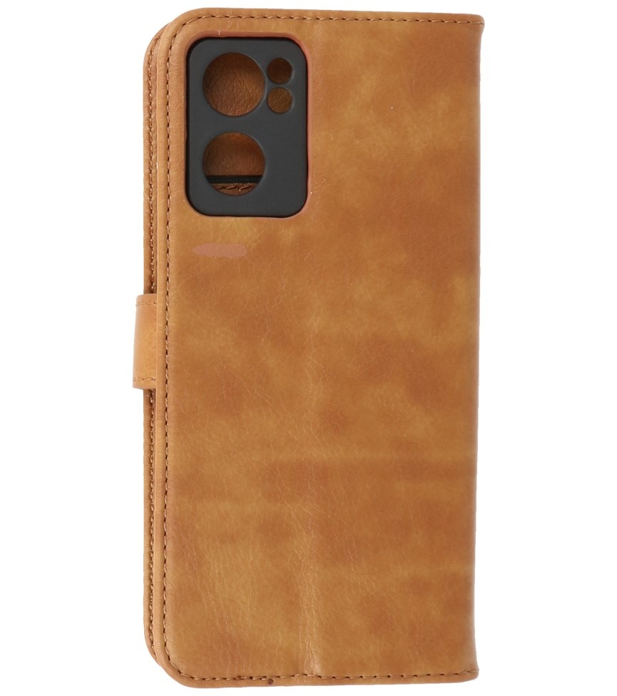 Etuis portefeuille Bookstyle pour Oppo Reno 7 SE 5G Marron