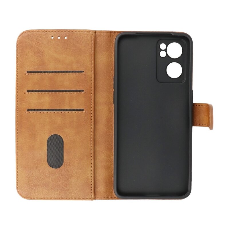 Bookstyle Wallet Cases Hülle für Oppo Reno 7 SE 5G Braun