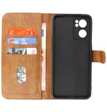 Bookstyle Wallet Cases Case for Oppo Reno 7 SE 5G Brown