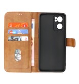Bookstyle Wallet Cases Hülle für Oppo Reno 7 SE 5G Braun