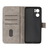 Bookstyle Wallet Cases Cover für Oppo Reno 7 SE 5G Grau