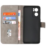 Bookstyle Wallet Cases Case for Oppo Reno 7 SE 5G Gray