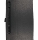 Bogetui til Samsung Tab S8 - Tab S7 Sort
