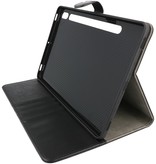 Tablet Book Case voor Samsung Tab S8 - Tab S7 Zwart