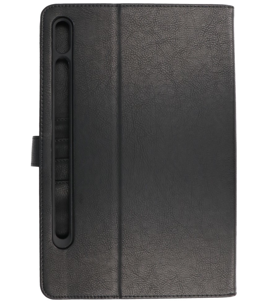 Tablet Book Case voor Samsung Tab S8 Plus - Tab S7 Plus Zwart