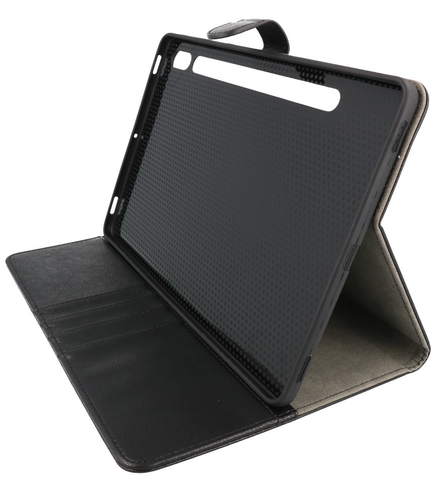 Tablet Book Case voor Samsung Tab S8 Plus - Tab S7 Plus Zwart