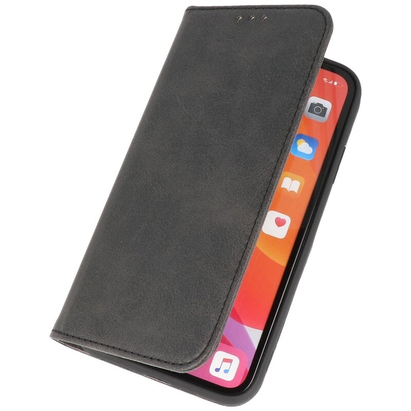 Magnetic Folio Book Case for iPhone 11 Pro Black