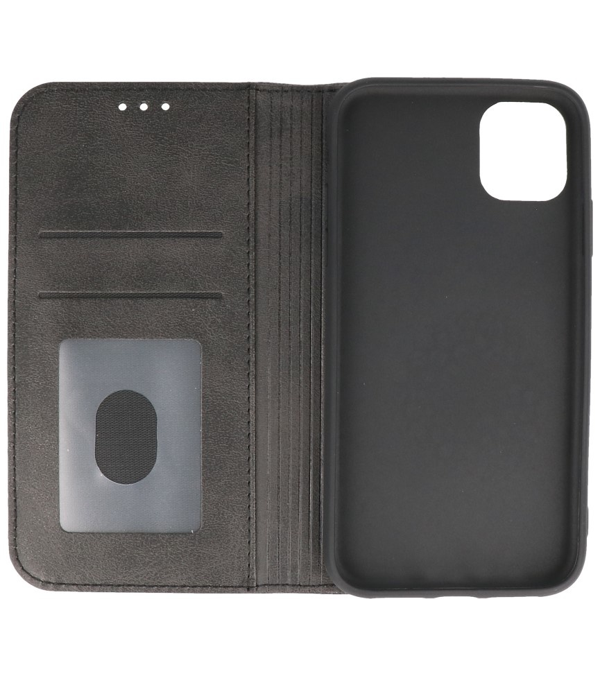 Magnetic Folio Book Case for iPhone 11 Pro Black