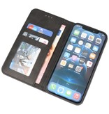 Magnetic Folio Book Case for iPhone 12 - 12 Pro Black