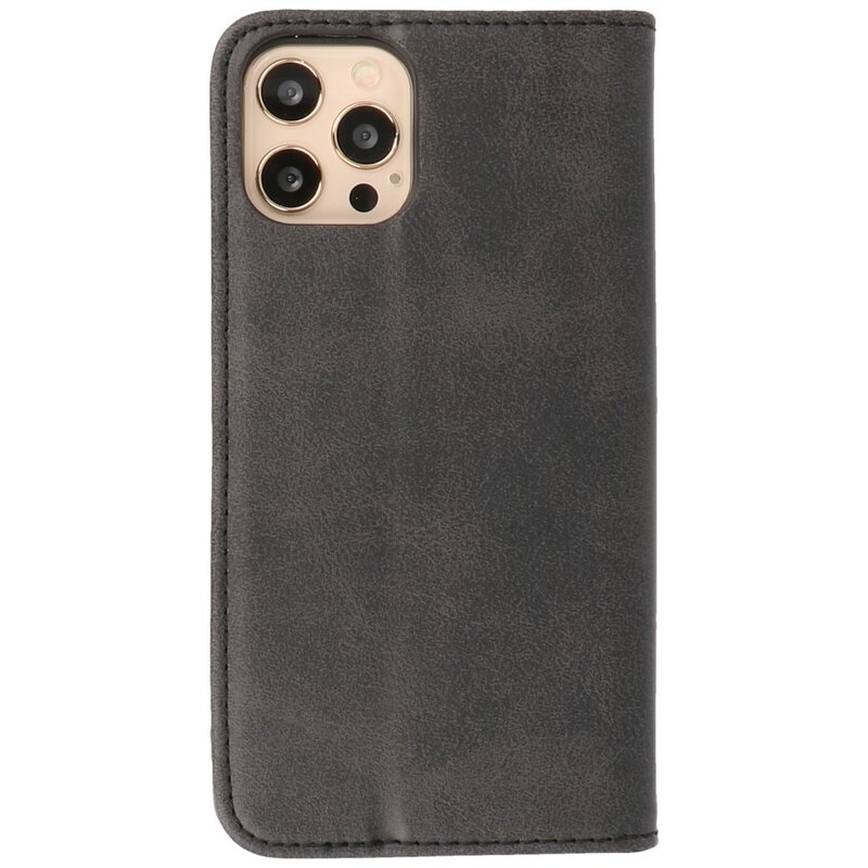Magnetic Folio Book Case for iPhone 12 - 12 Pro Black