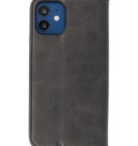 Estuche tipo libro magnético para iPhone 12 - 12 Pro Negro