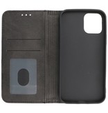 Estuche tipo libro magnético para iPhone 12 - 12 Pro Negro