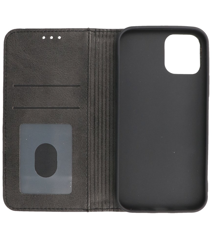 Magnetisk Folio Book Cover til iPhone 12 - 12 Pro Sort