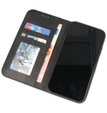 Magnetisch Folio Book Case voor Samsung Galaxy A12 5G Zwart