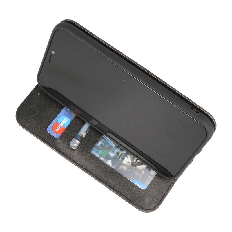 Magnetic Folio Book Case für Samsung Galaxy S22 Schwarz