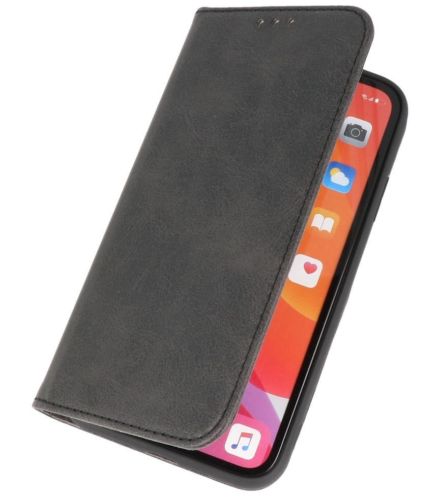 Magnetic Folio Book Case für iPhone X - Xs Schwarz