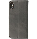 Magnetic Folio Book Case für iPhone X - Xs Schwarz