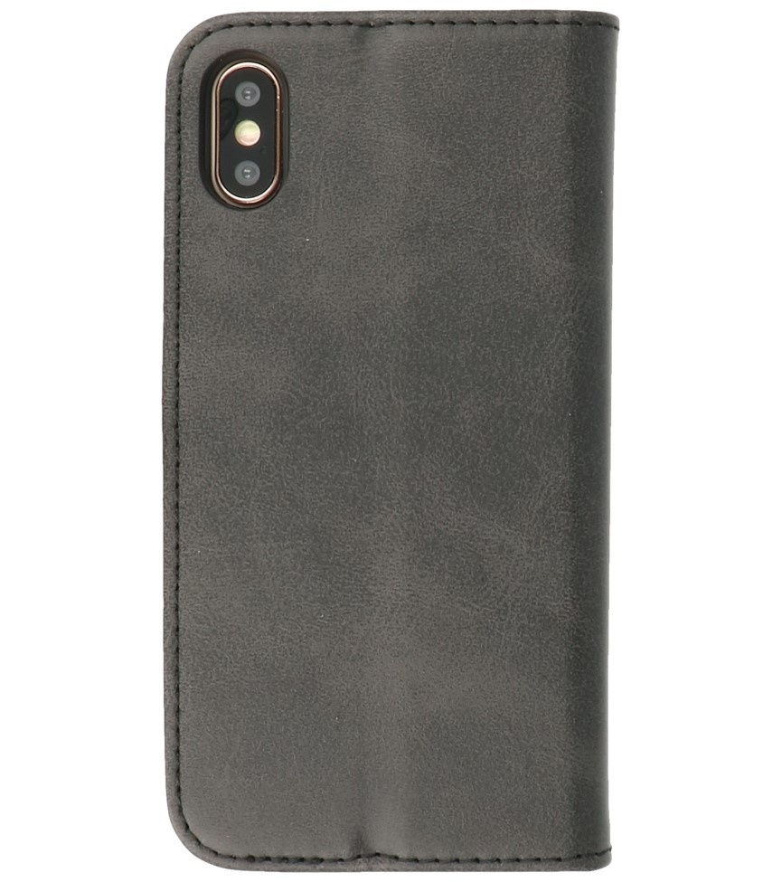 Etui magnétique Folio Book pour iPhone X - Xs Noir