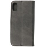 Magnetic Folio Book Case für iPhone X - Xs Schwarz