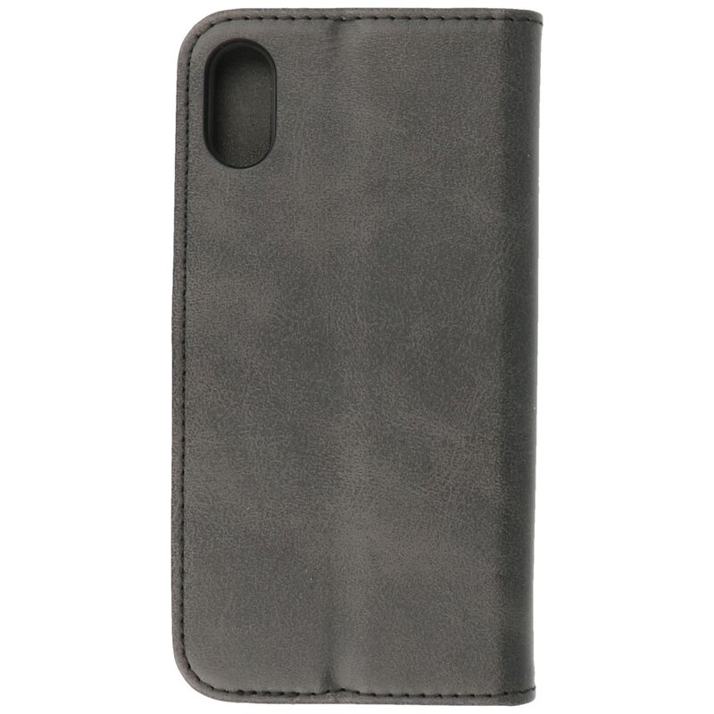 Magnetic Folio Book Case für iPhone X - Xs Schwarz