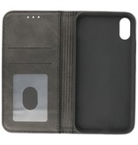 Magnetic Folio Book Case for iPhone X - Xs Black