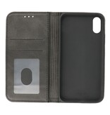 Magnetic Folio Book Case für iPhone X - Xs Schwarz