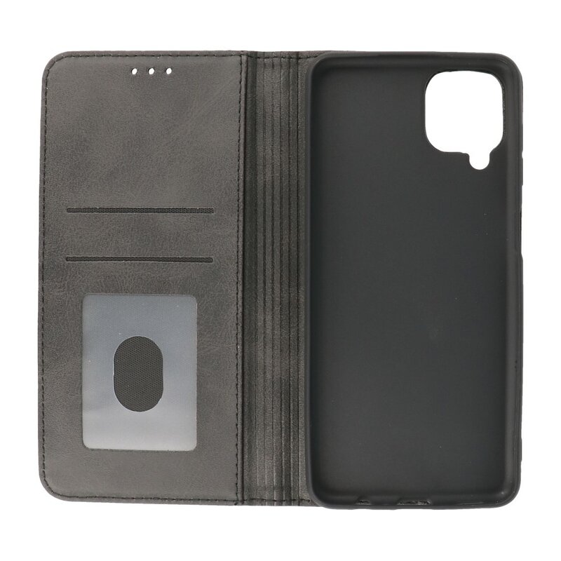 Magnetic Folio Book Case für Samsung Galaxy A12 5G Schwarz