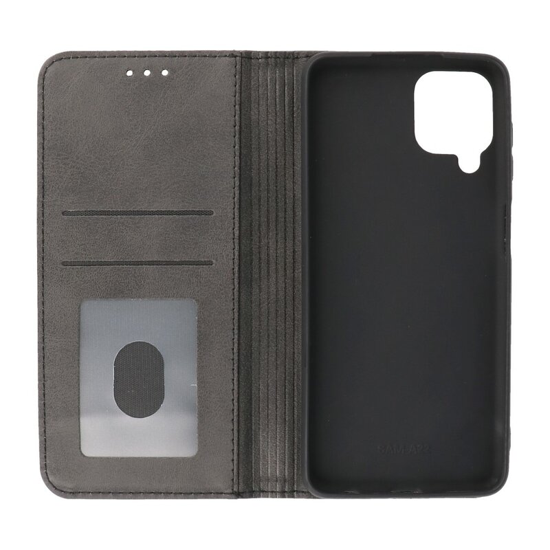 Magnetisch Folio Book Case voor Samsung Galaxy A22 4G Zwart