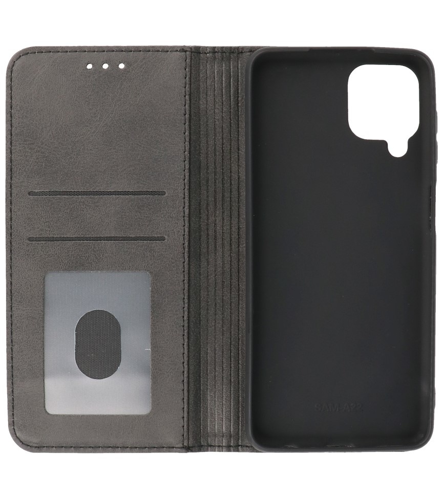 Magnetic Folio Book Case für Samsung Galaxy A22 4G Schwarz