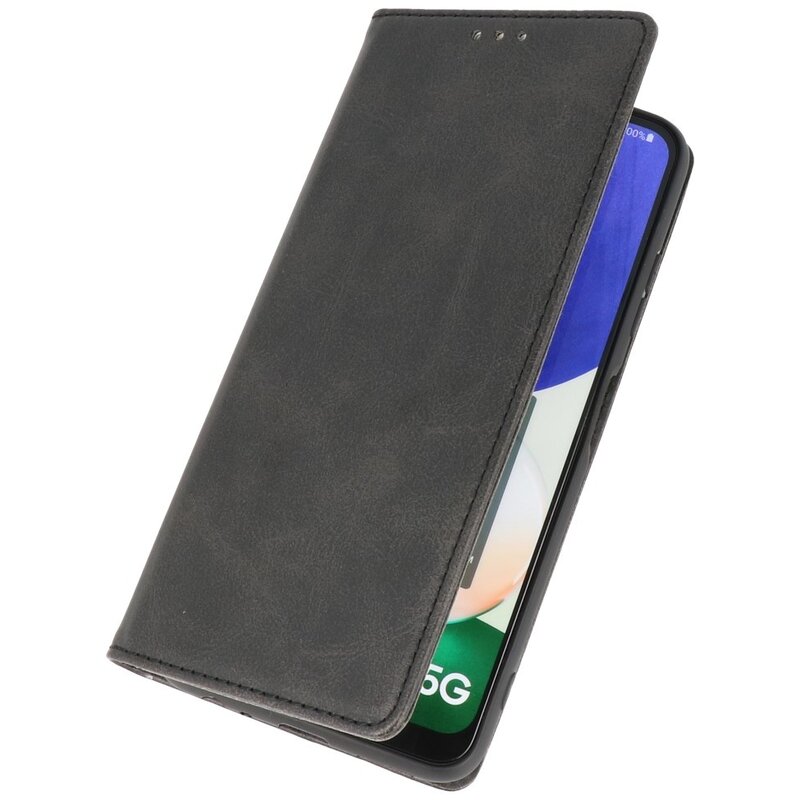 Magnetic Folio Book Case for Samsung Galaxy A22 5G Black