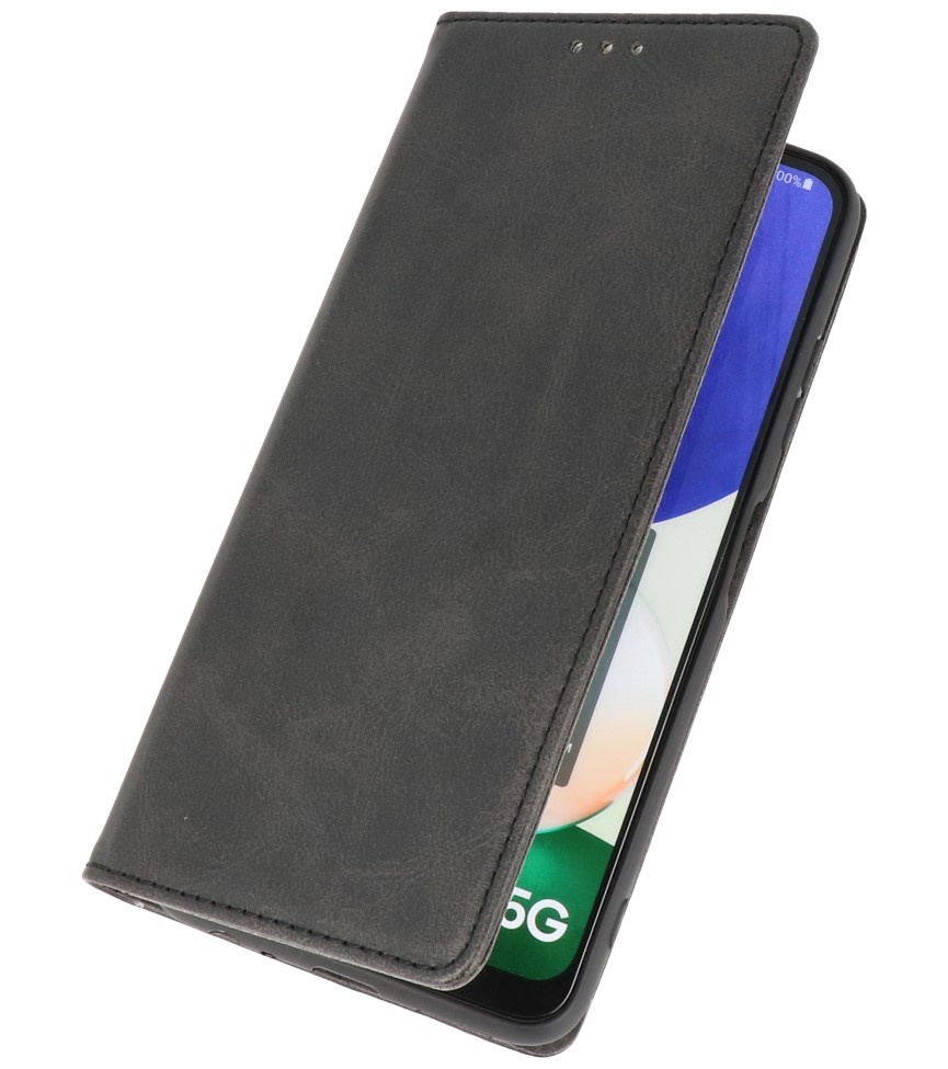 Custodia a libro magnetica per Samsung Galaxy A22 5G nera