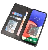 Magnetic Folio Book Case for Samsung Galaxy A22 5G Black