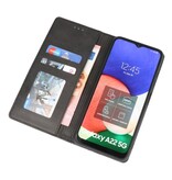 Magnetic Folio Book Case for Samsung Galaxy A22 5G Black