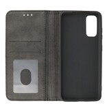 Magnetisk Folio Book Cover til Samsung Galaxy S20 Sort