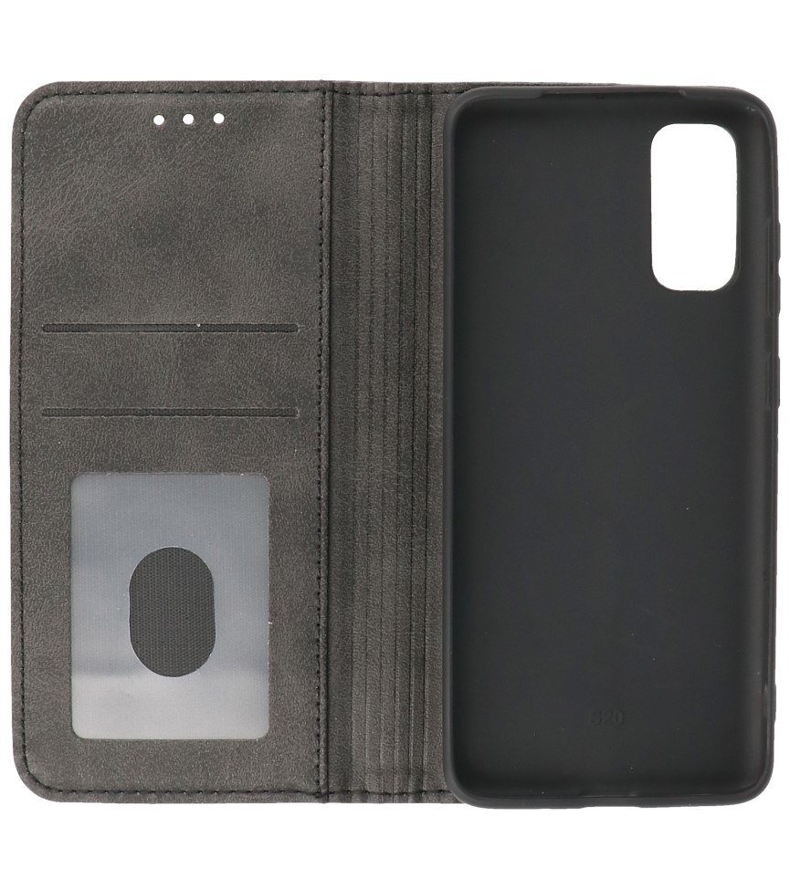 Magnetic Folio Book Case for Samsung Galaxy S20 Black