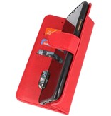 Bookstyle Wallet Cases Hoesje voor iPhone XR Rood