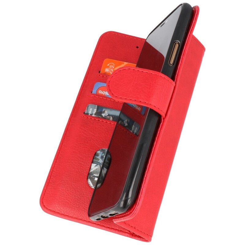 Bookstyle Wallet Cases Hoesje voor iPhone XR Rood