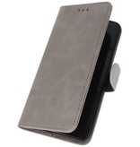 Bookstyle Wallet Cases Hoesje voor iPhone XR Grijs