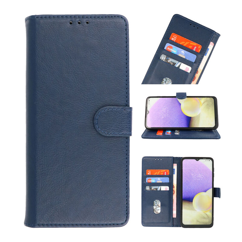 Bookstyle Wallet Cases Hoesje voor Oppo Find X3 Lite Navy