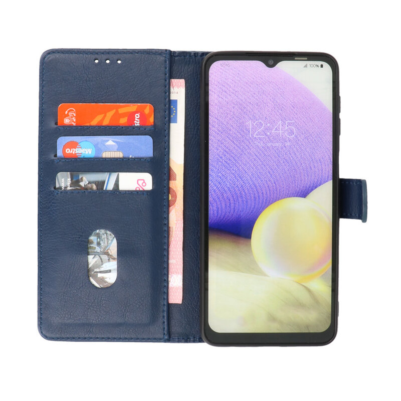 Bookstyle Wallet Cases Hoesje voor Oppo Find X3 Lite Navy