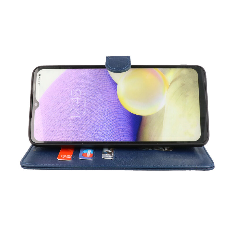 Bookstyle Wallet Cases Hoesje voor Oppo Find X3 Lite Navy