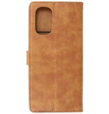 Bookstyle Wallet Cases Hoesje Motorola Moto G22 Bruin