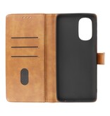 Bookstyle Wallet Cases Hoesje Motorola Moto G22 Bruin