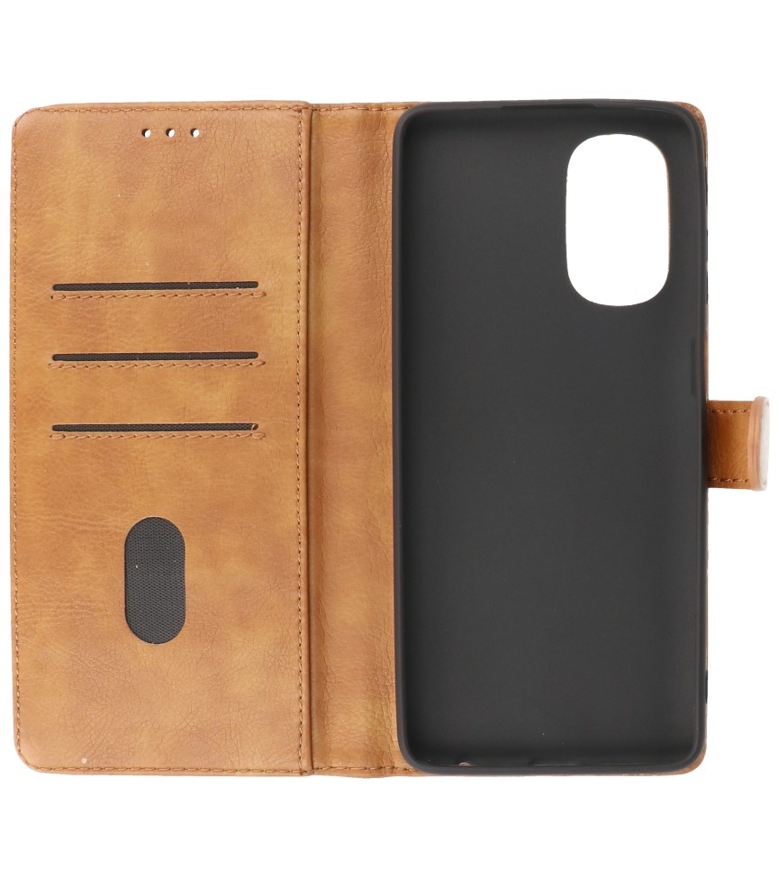 Bookstyle Wallet Cases Case Motorola Moto G22 Brown