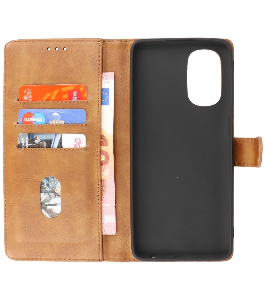 Bookstyle Wallet Cases Case Motorola Moto G22 Brown