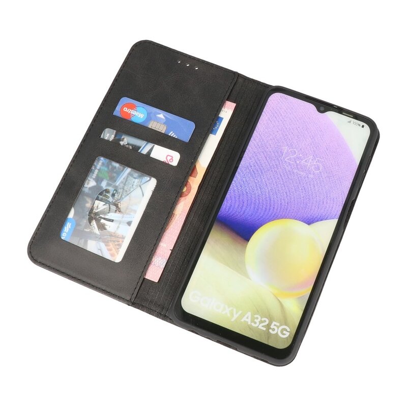Funda tipo libro tipo folio para Samsung Galaxy A32 5G, negra