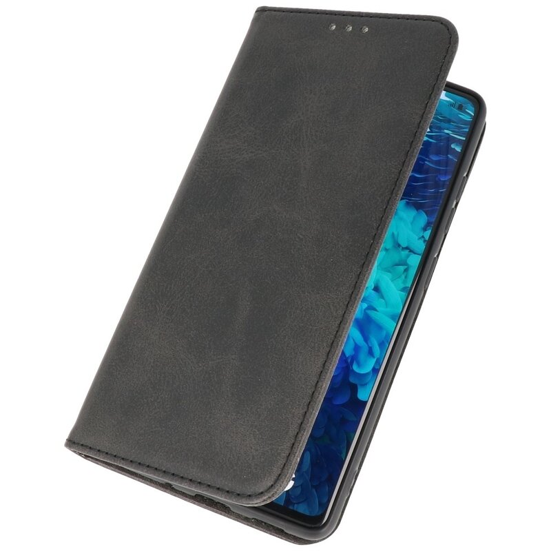 Magnetisk Folio Book Cover til Samsung Galaxy S20 FE Sort